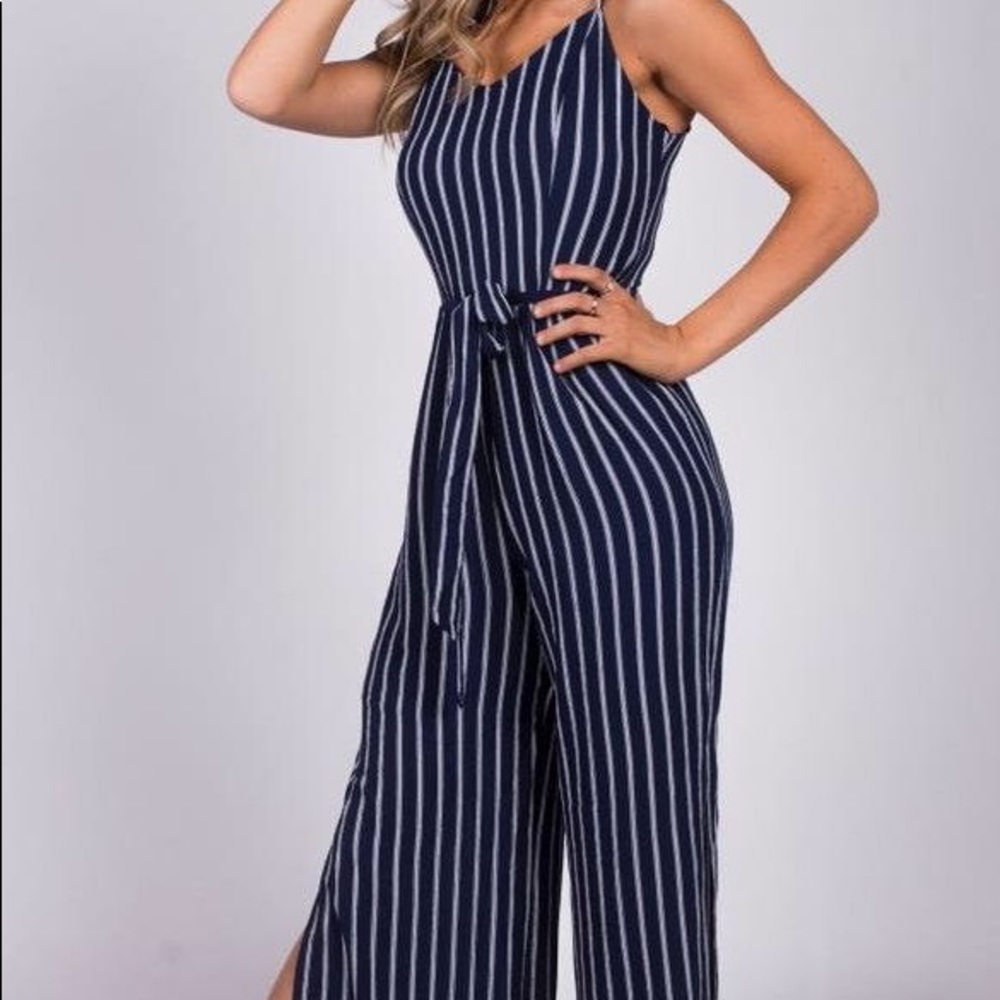Monteau striped jumpsuit
